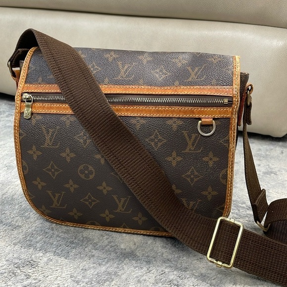 Louis Vuitton Messenger Bosphore PM M40106 Monogram Canvas Crossbody Bag Brown - Picture 1 of 17